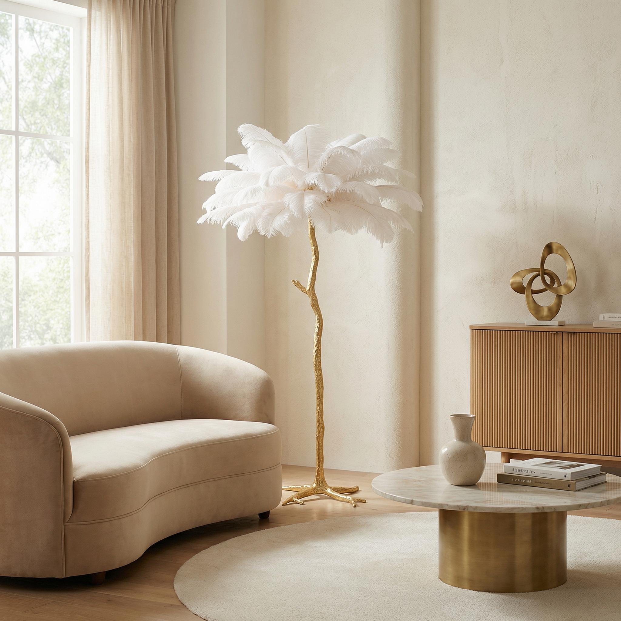 Lampadaire Plumo vue ambiance | Luxarmonie