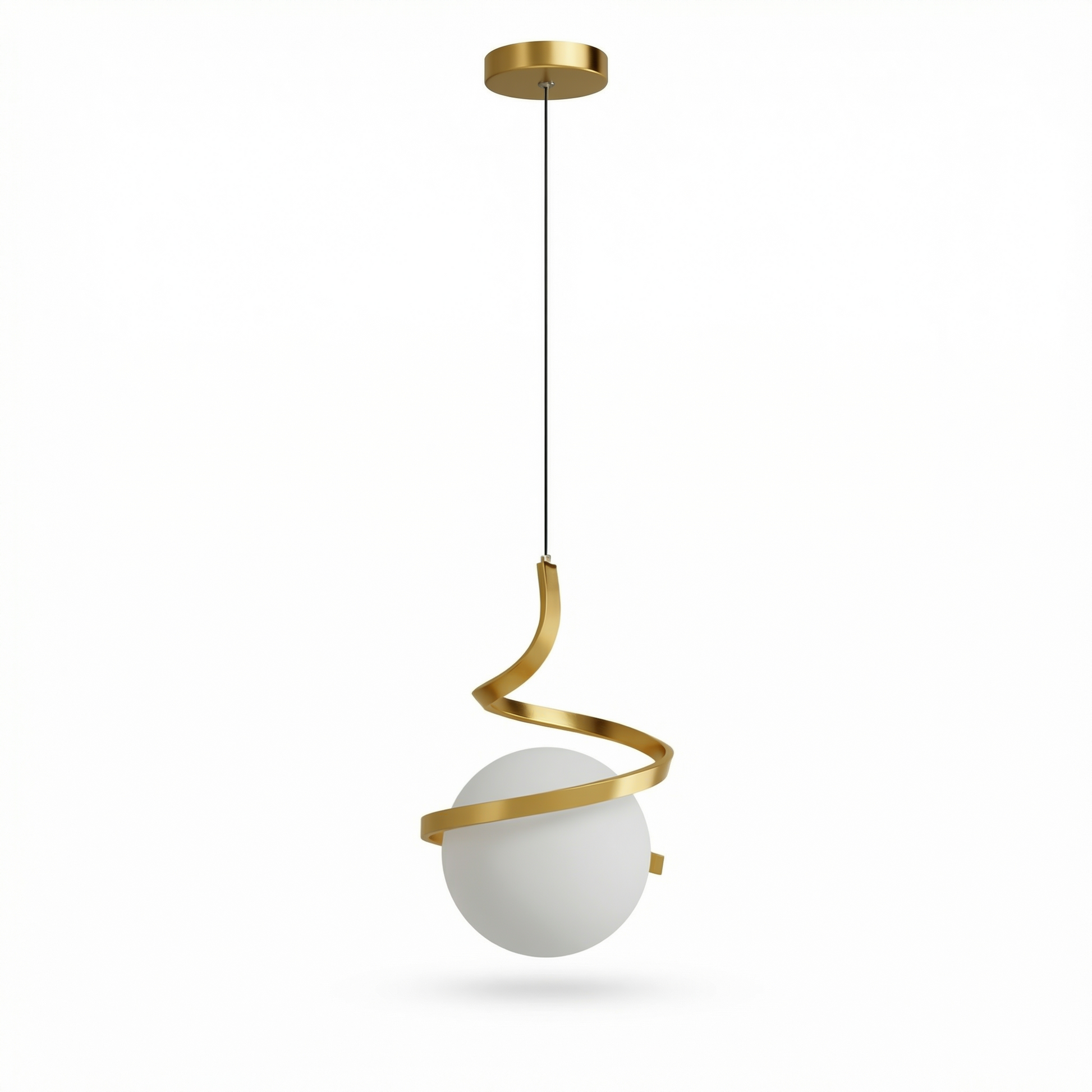 Elegante hanglamp Glas en ijzer design decoratieve sfeer – Orbia