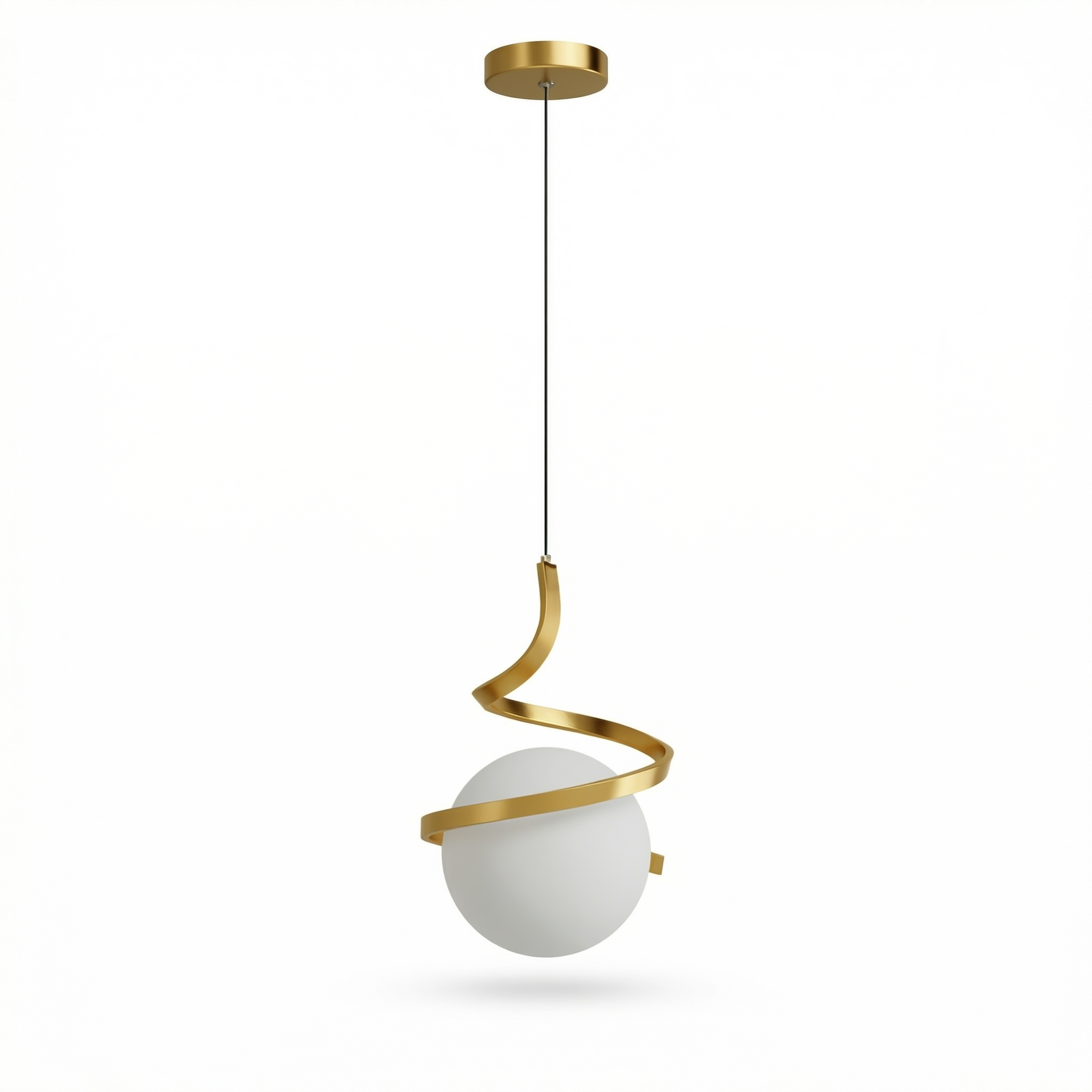 Elegante hanglamp Glas en ijzer design decoratieve sfeer – Orbia