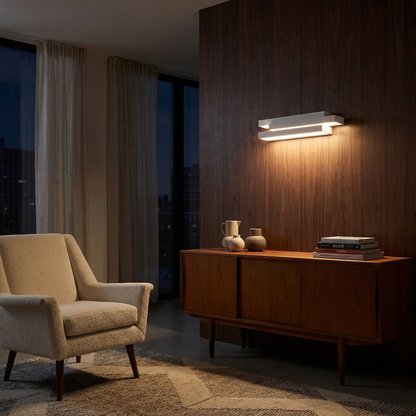 Modern white wall sconce design – Asterion