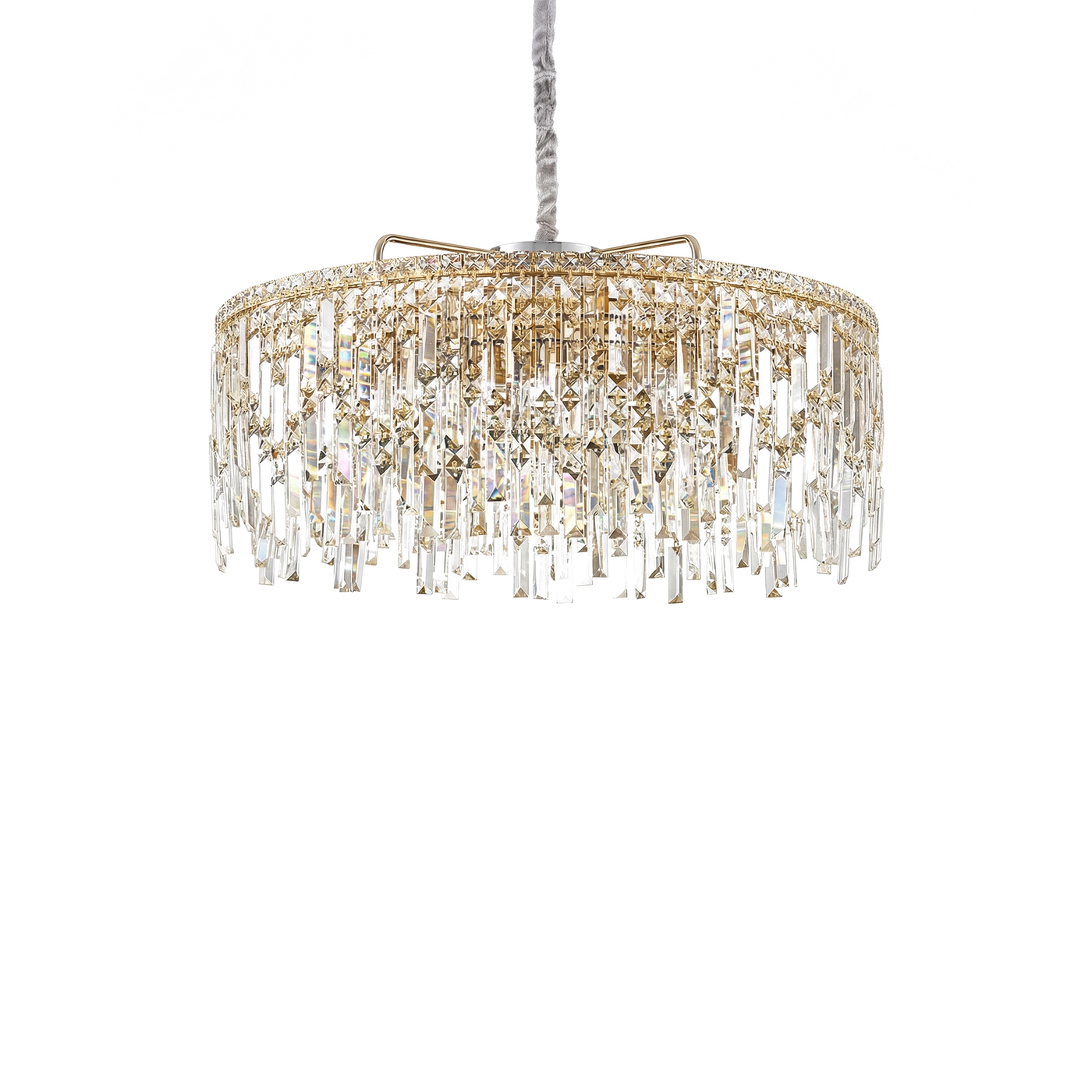 Suspension Contemporaine Anneaux Lumineux & Éclat Dynamique – Fluo