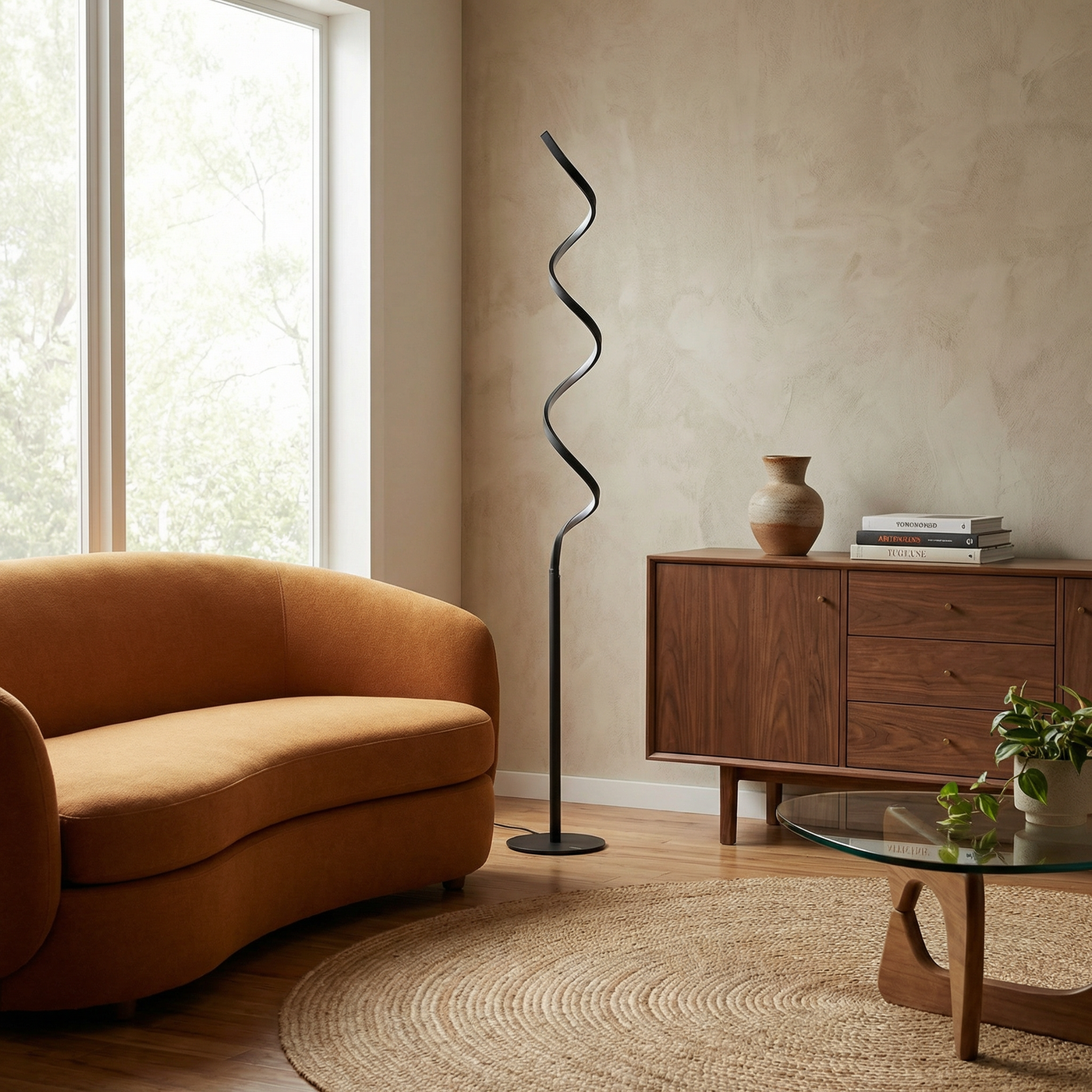 Lampadaire Style Rétro Élégant Fer Patiné – Bellatrix