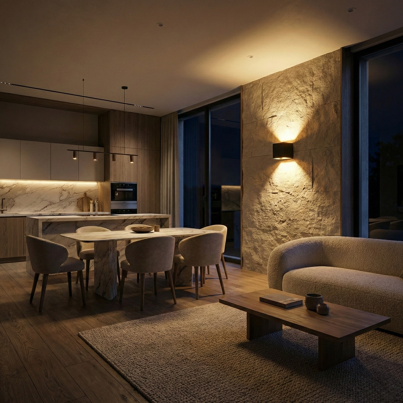 Applique murale LED moderne en aluminium – Krysalys