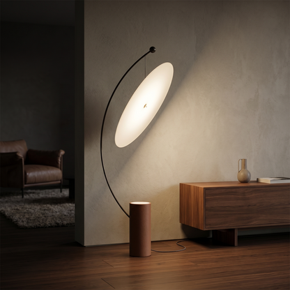 Lampadaire Scandinave Vitrail LED Design Épuré – Soléia