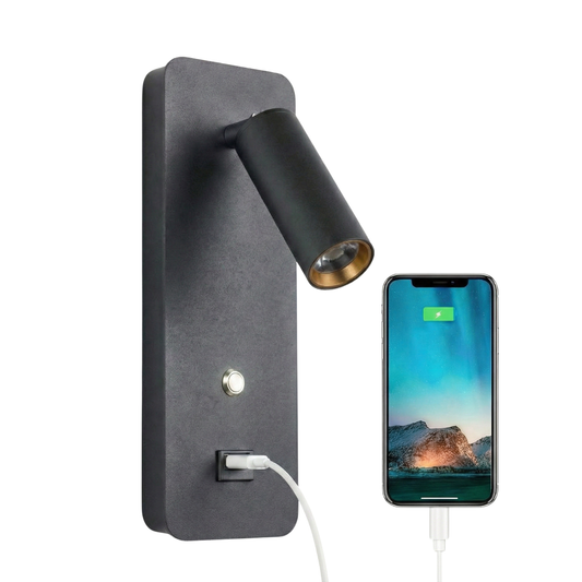 USB Wandlamp Minimalisme Praktisch Interieurdesign – Connexion
