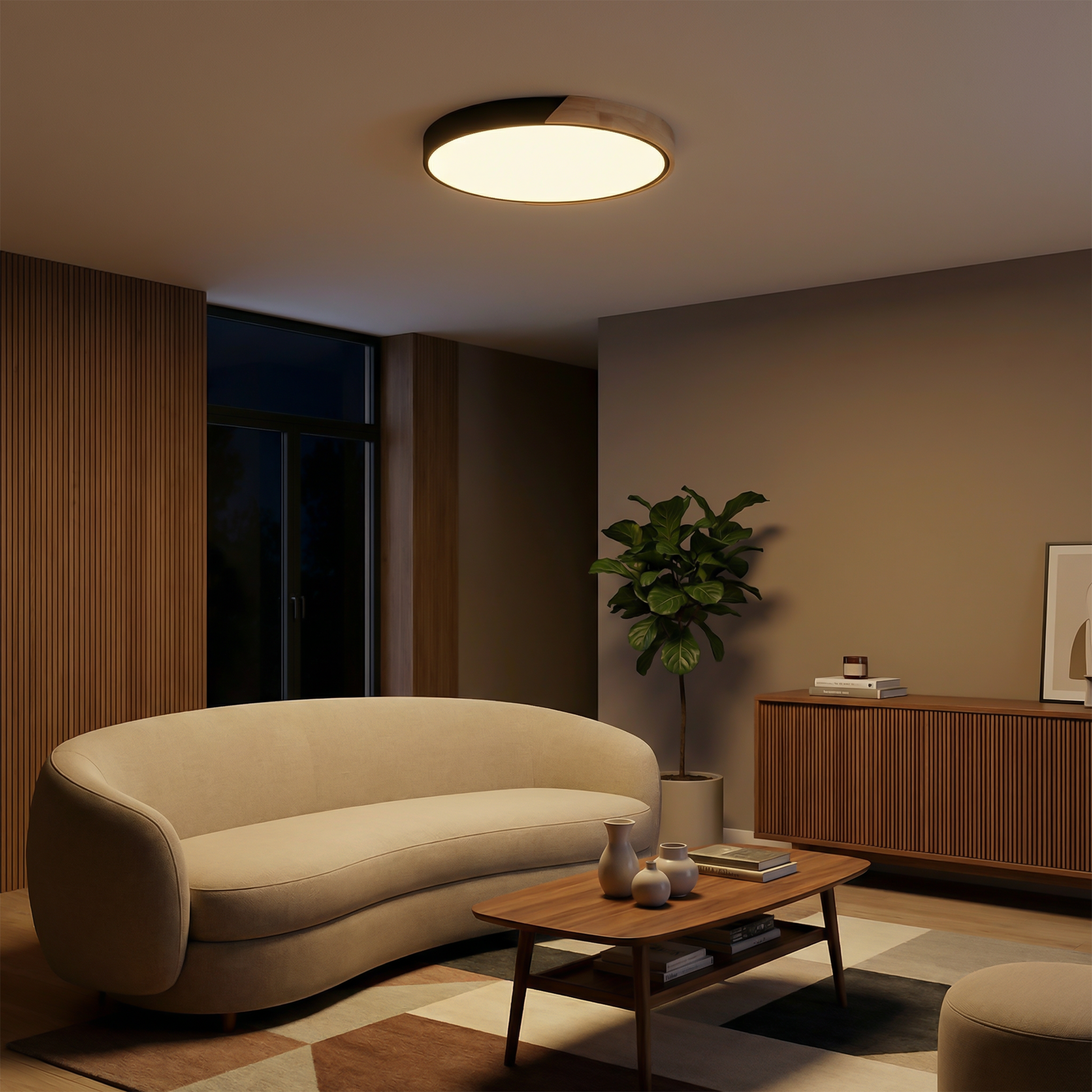 Plafondlamp Rond Modern & Regelbaar – Oréza