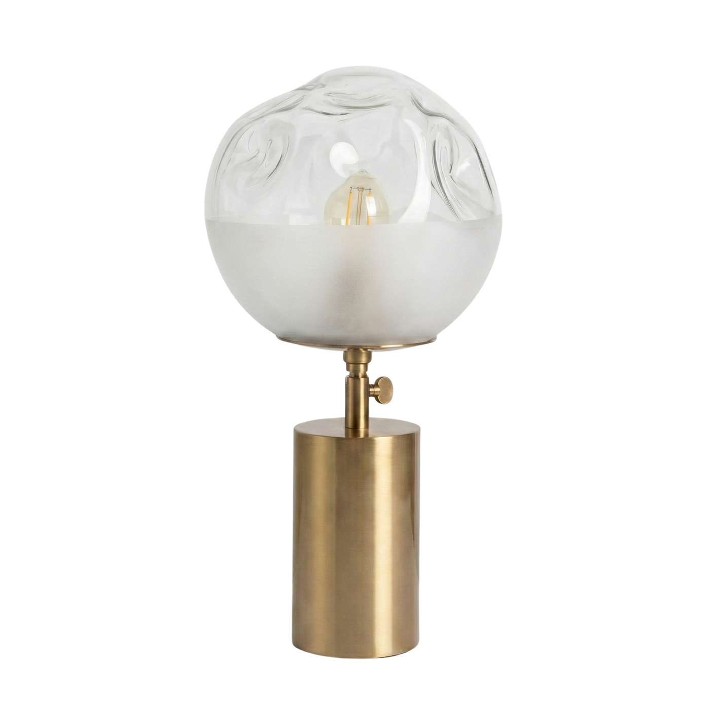 Lampe de Chevet Réglable en Verre et Métal Chic Intemporel – Orys