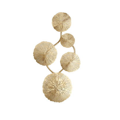Verfijnde Wandlamp Gouden Bladvormen – Mirage