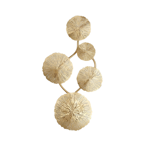 Verfijnde Wandlamp Gouden Bladvormen – Mirage