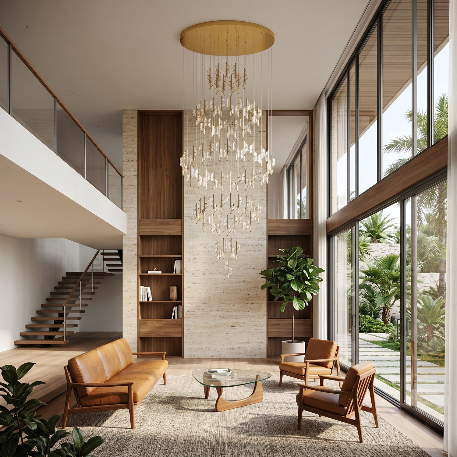 Lustre en spirale moderne pour villa et salon – Spirélite