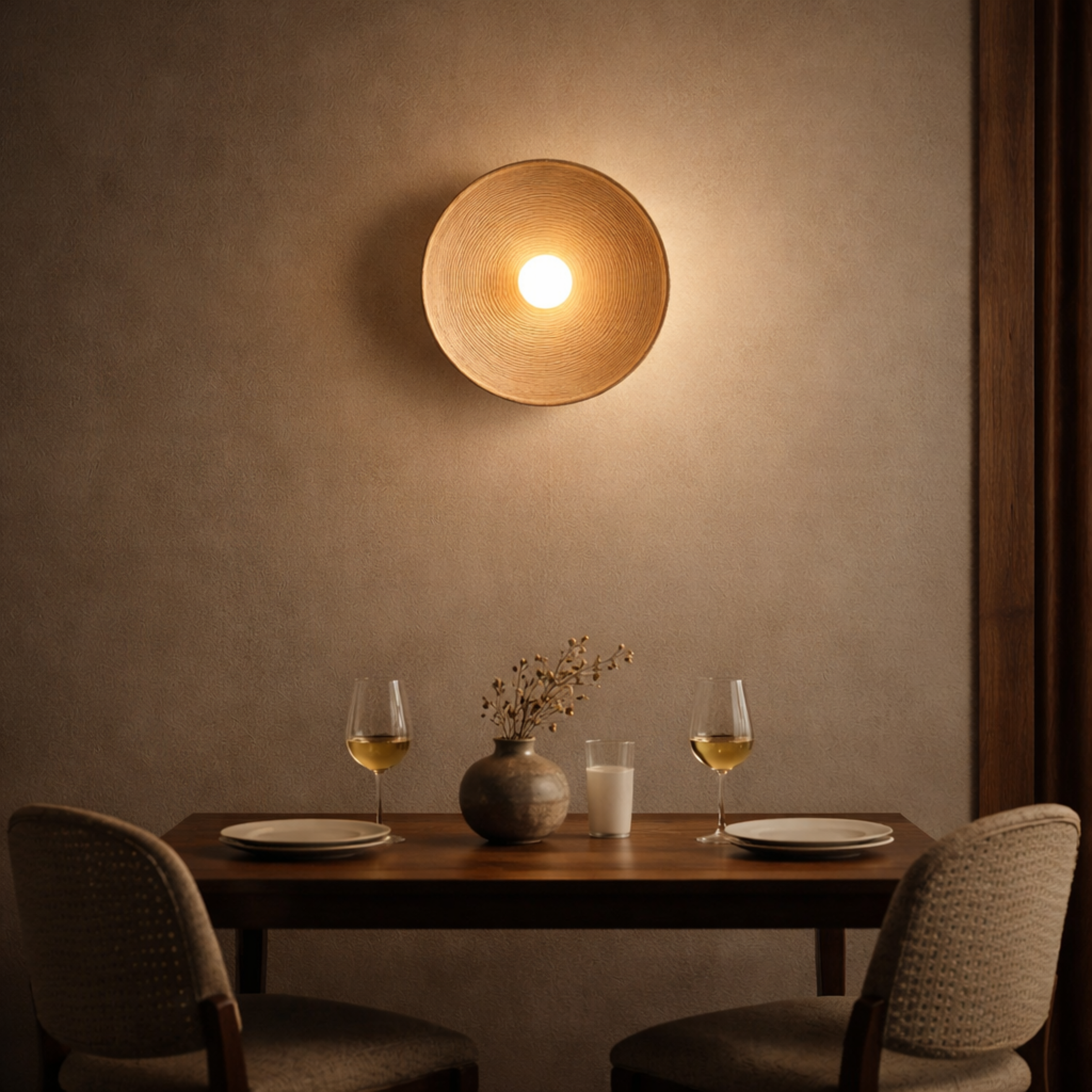 Solar Undulation Wall Sconce Detail View – Luxarmonie