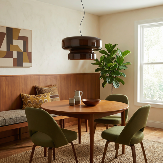 Suspension in gekleurde glazen voor eetkamer – Armoniela