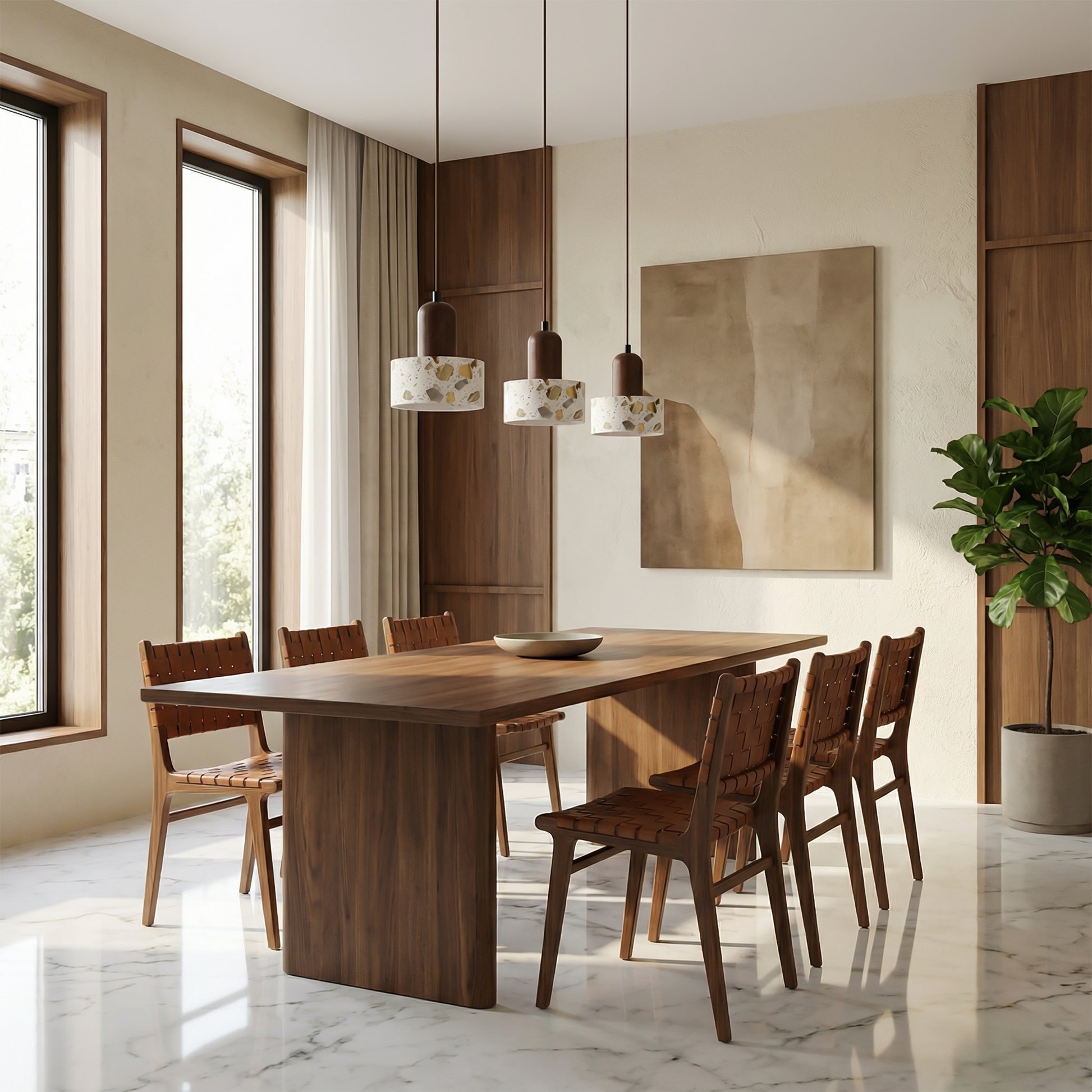 Suspension Éclat Terrazzo vue ambiance | Luxarmonie