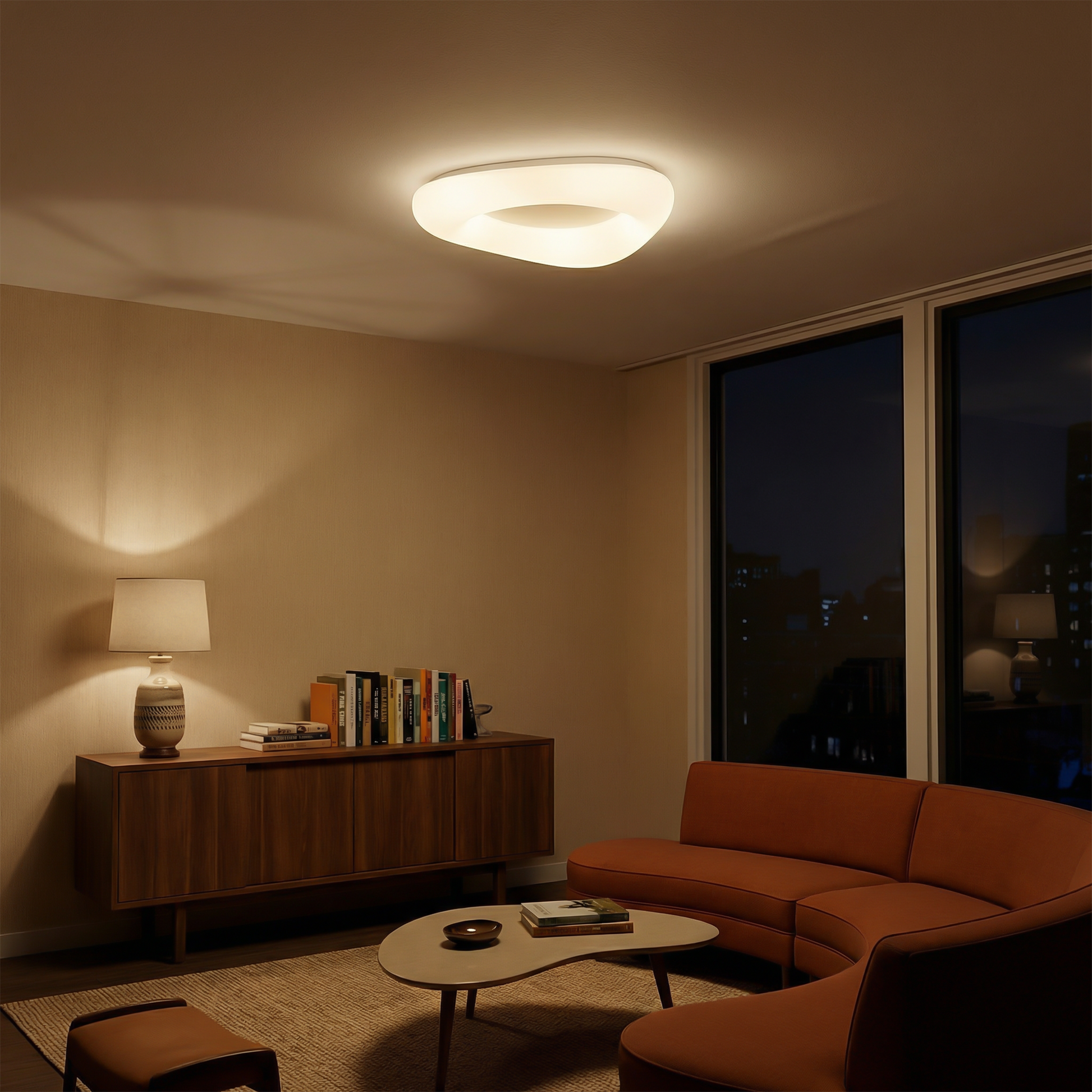 Moderne plafondlamp in acryl voor slaapkamer – Célorio