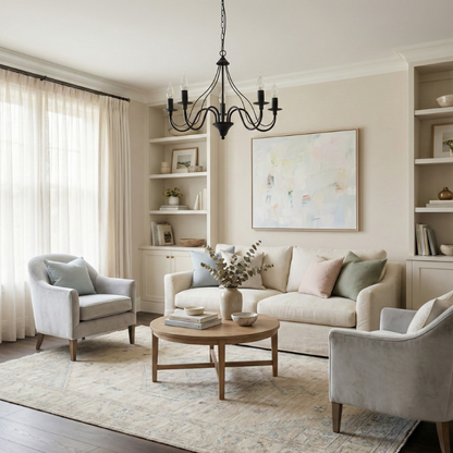 Élaris Model Chandelier Ambiance View | Luxarmonie