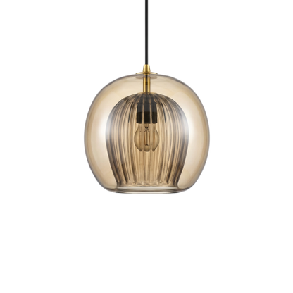 Painted Glass Suspension LED Natural Design Lighting – Ruche Cristalline