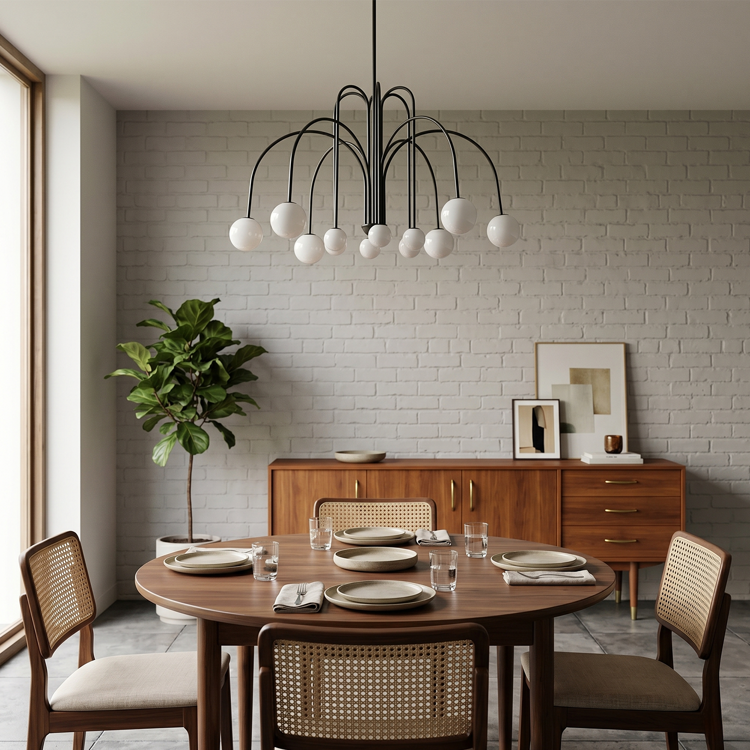 Lustre Haut de Gamme Élément Sculptural Style Méditerranéen – Forgiato