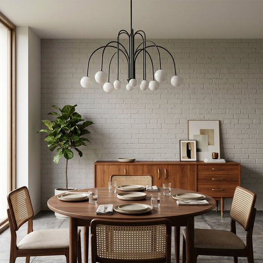 Lustre Haut de Gamme Élément Sculptural Style Méditerranéen – Forgiato