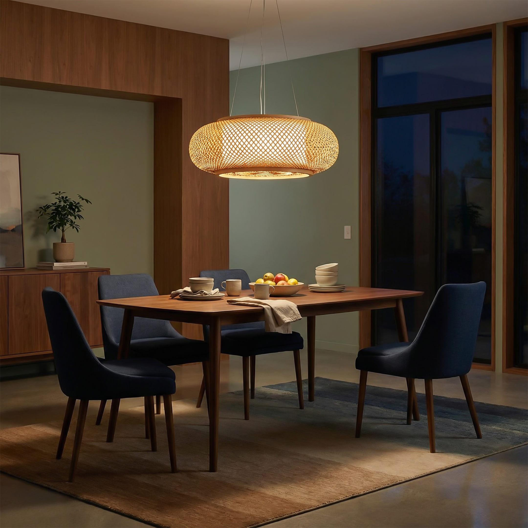 Hanglamp Bamboe Design voor Interieur – Bohalys