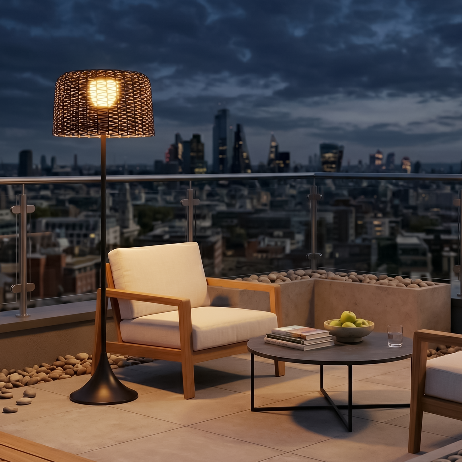 Lampe de jardin extérieur en métal tressé – Verilumo