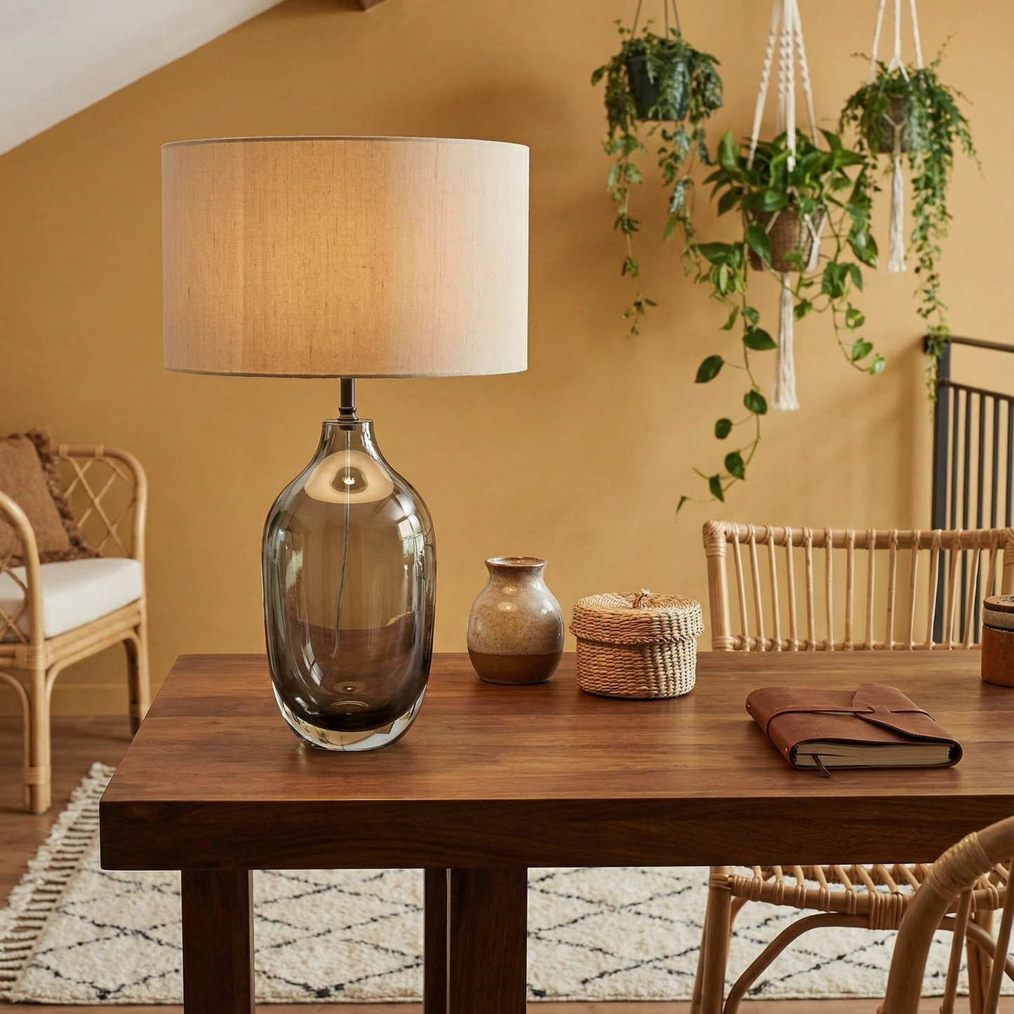 Beeldhouwende nachtkastlamp prestigieuze sfeer – Parisian Glow