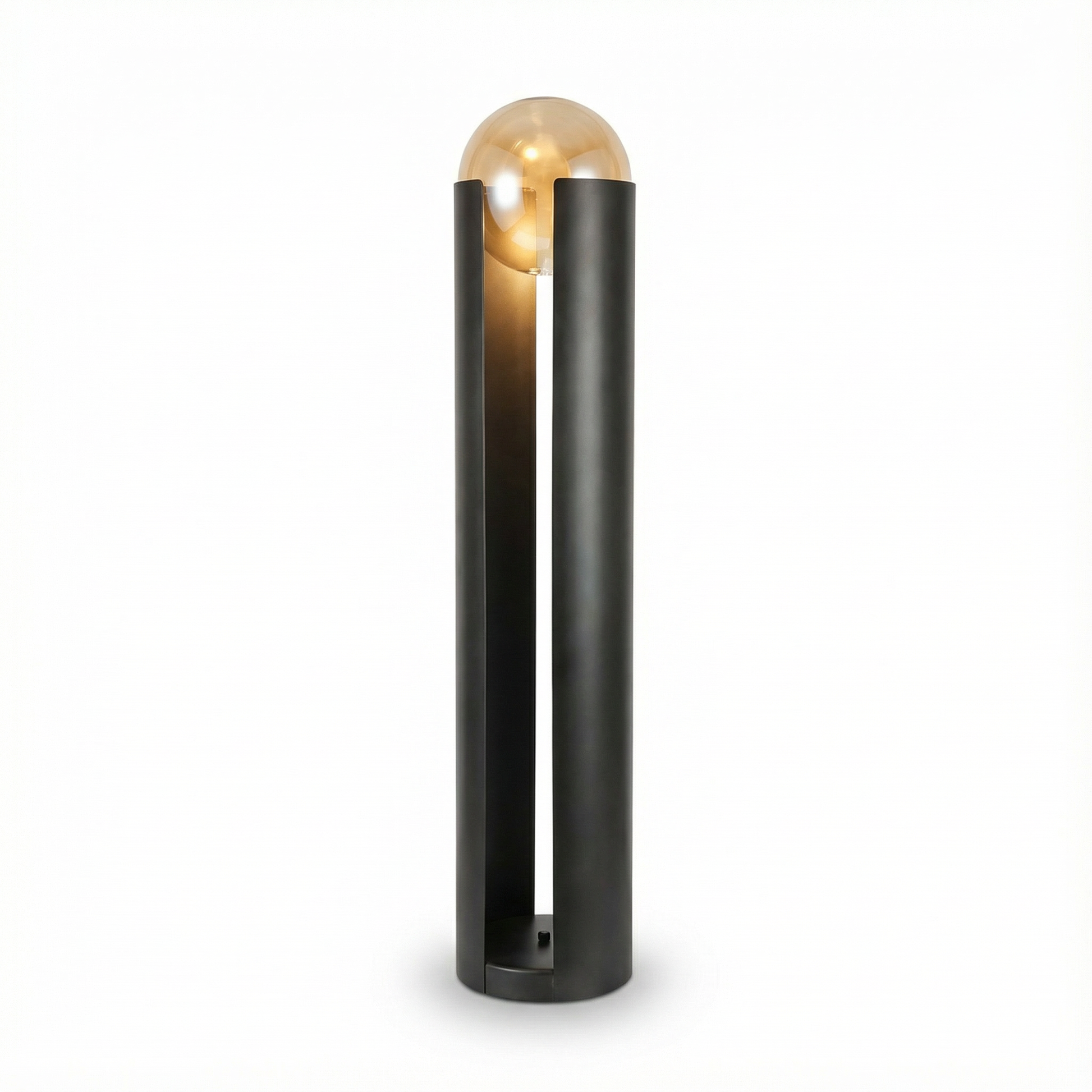 Postmodern vloerlamp metaal glas LED – Elara