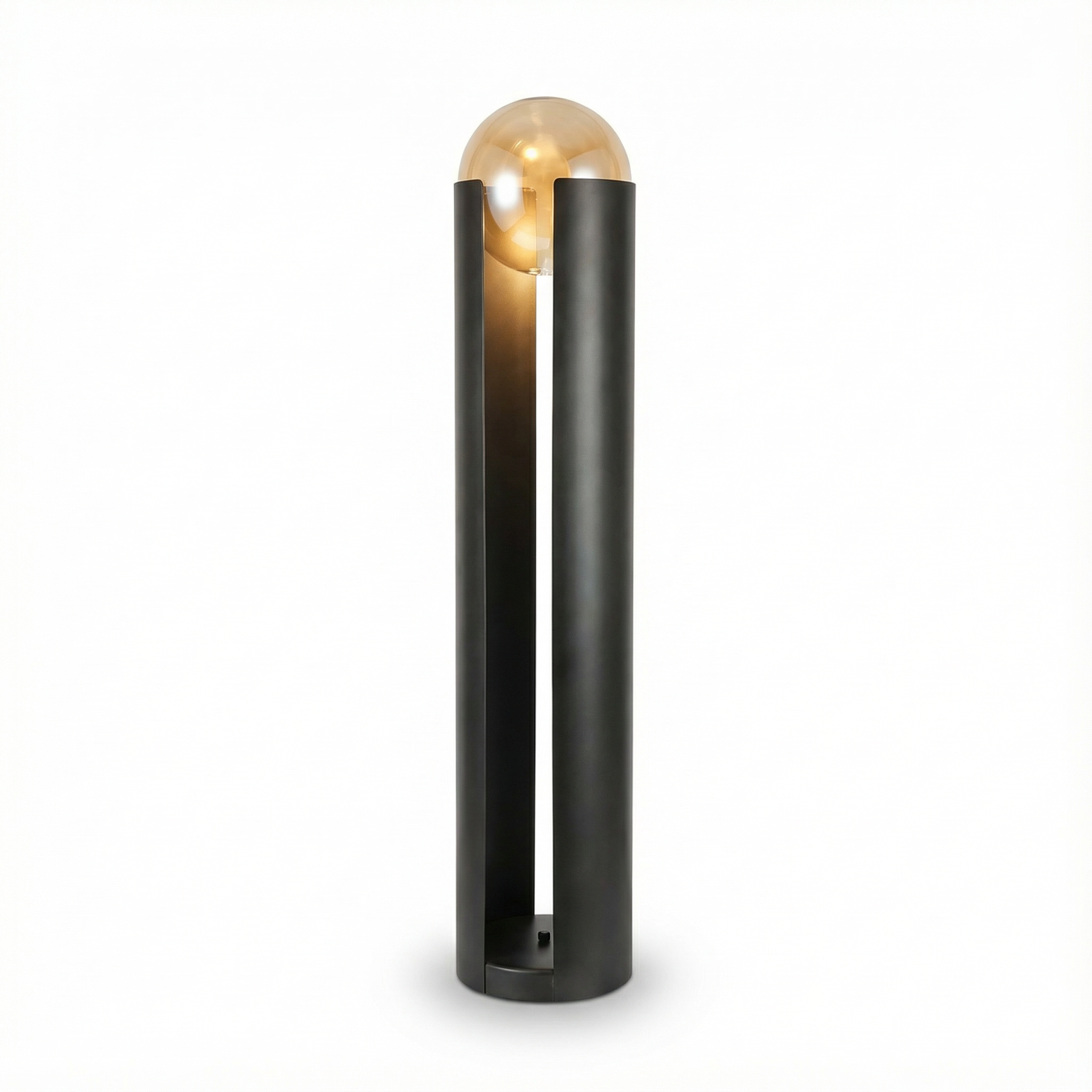 Postmodern vloerlamp metaal glas LED – Elara