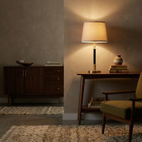 Lampe de Chevet Haut de Gamme avec Variateur et Finitions Dorées – Althéa