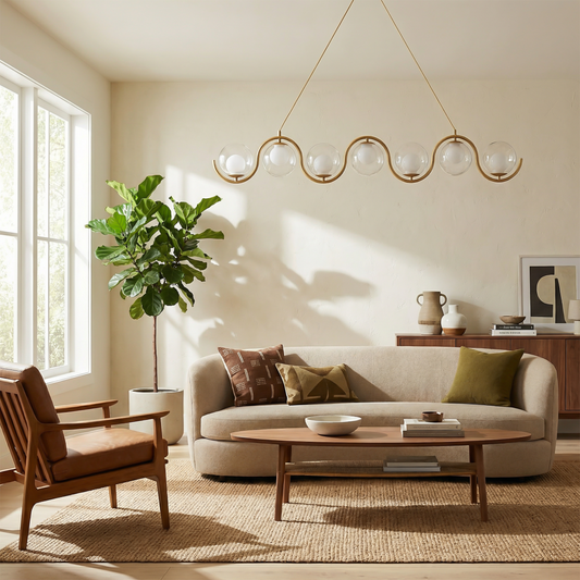 Suspension Design Sphérique Métal & Verre & Ambiance Chaleureuse – Althéa