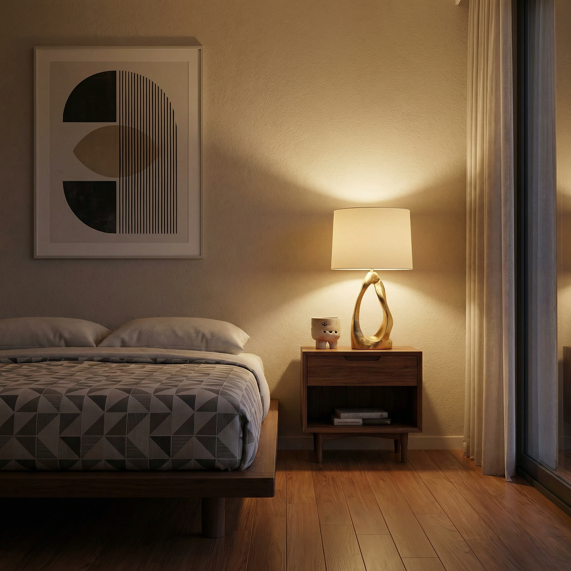 Flexibele schemerlamp comfortabel en praktisch voor dagelijks gebruik – Célestia