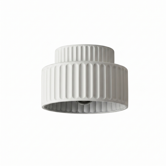 Plafonnier Minimaliste Crème pour Chambre – Crealuxa