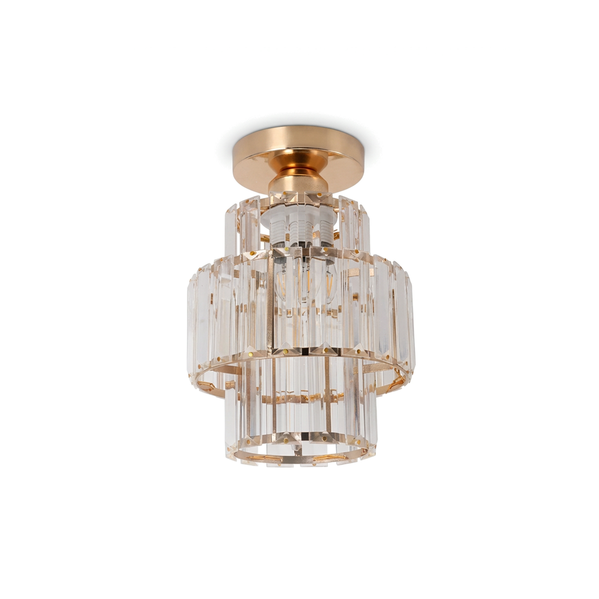 Plafonnier Cristal Doré pour Chambre – Célestiner