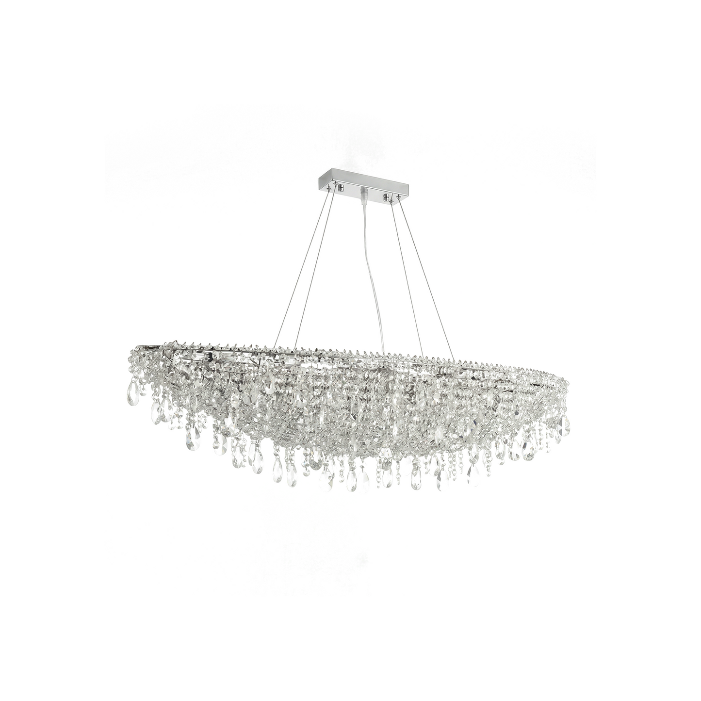 Hedendaagse hanglamp in Kristal voor Woonkamer – Crystarènei