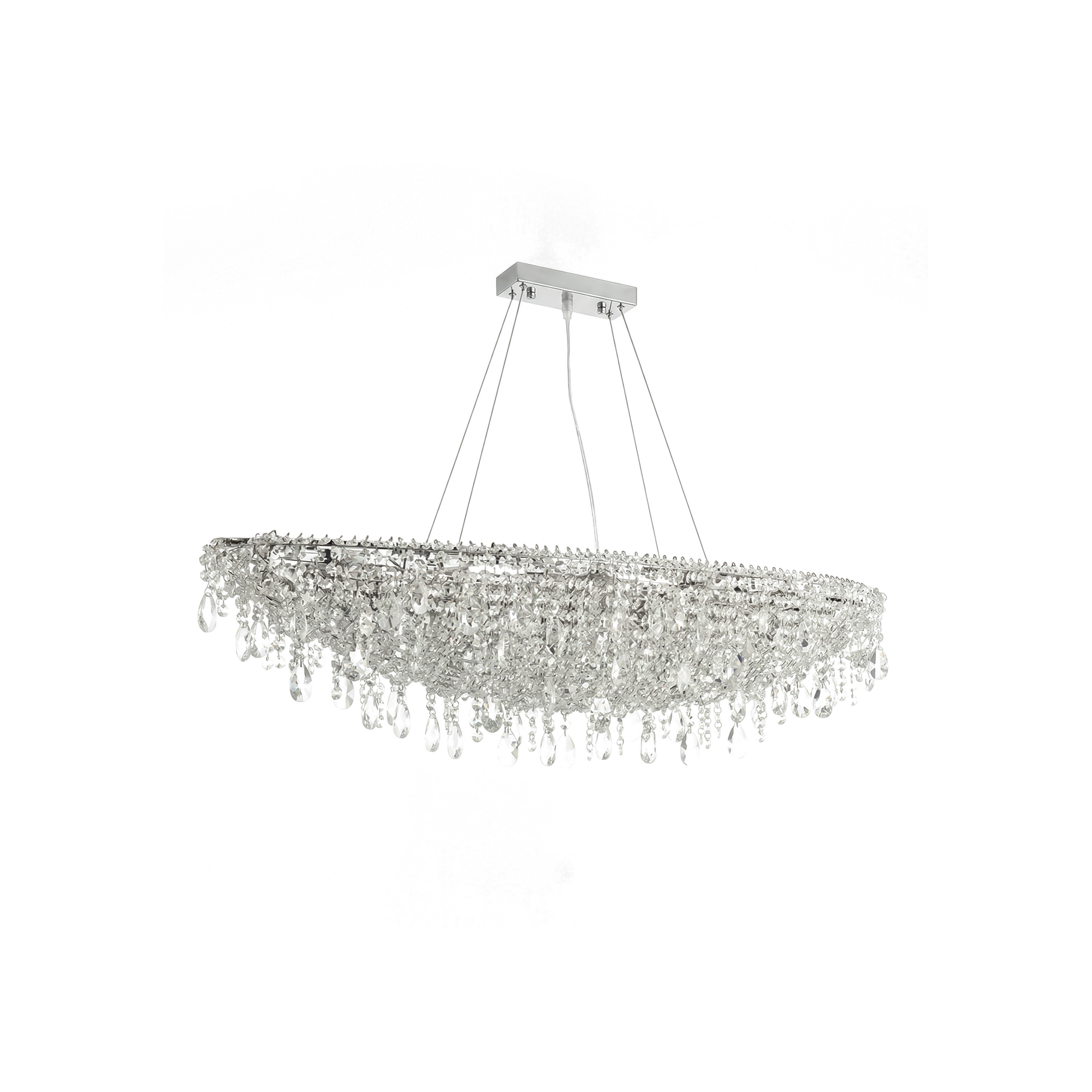 Hedendaagse hanglamp in Kristal voor Woonkamer – Crystarènei