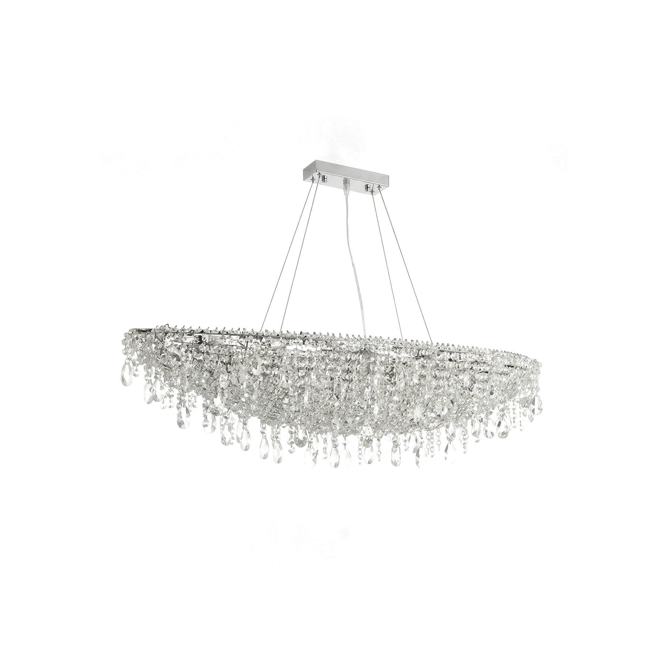 Hedendaagse hanglamp in Kristal voor Woonkamer – Crystarènei