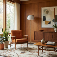 Lampe sur pied en verre moderne pour salon – Solstice