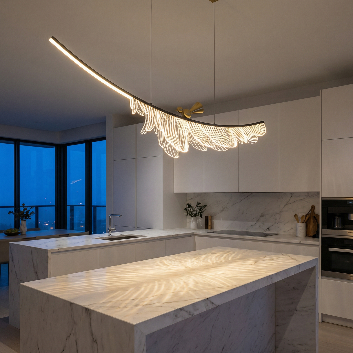 Modern metalen hanglamp voor eetkamer – Arionel