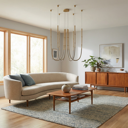 Chandelier Curvella ambient view | Luxarmonie