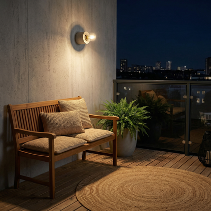 Minimalist gray concrete wall sconce – Nerasio