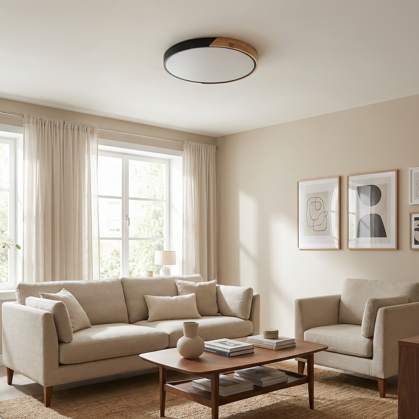 Plafondlamp Rond Modern & Regelbaar – Oréza