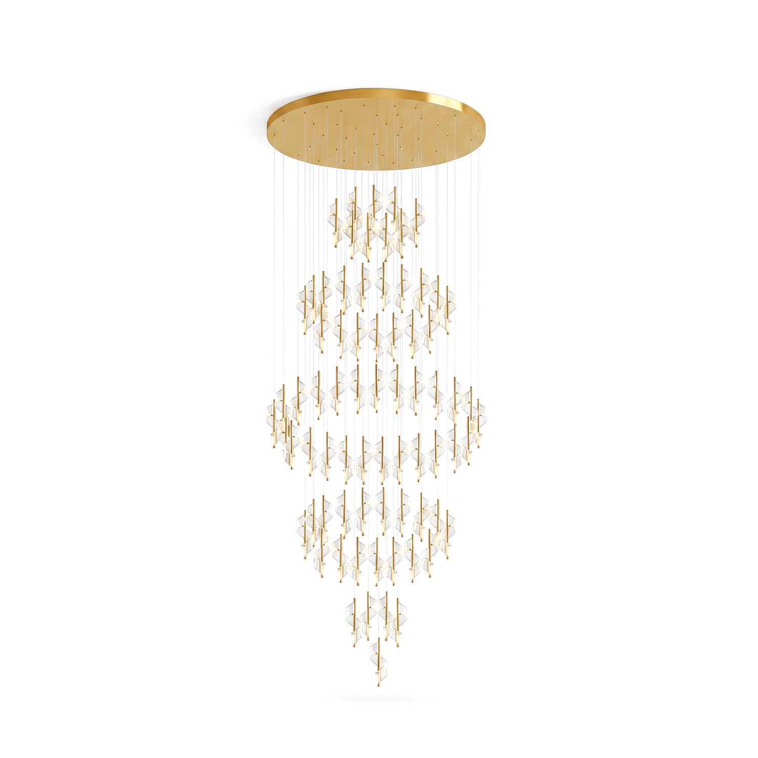 Lustre en spirale moderne pour villa et salon – Spirélite