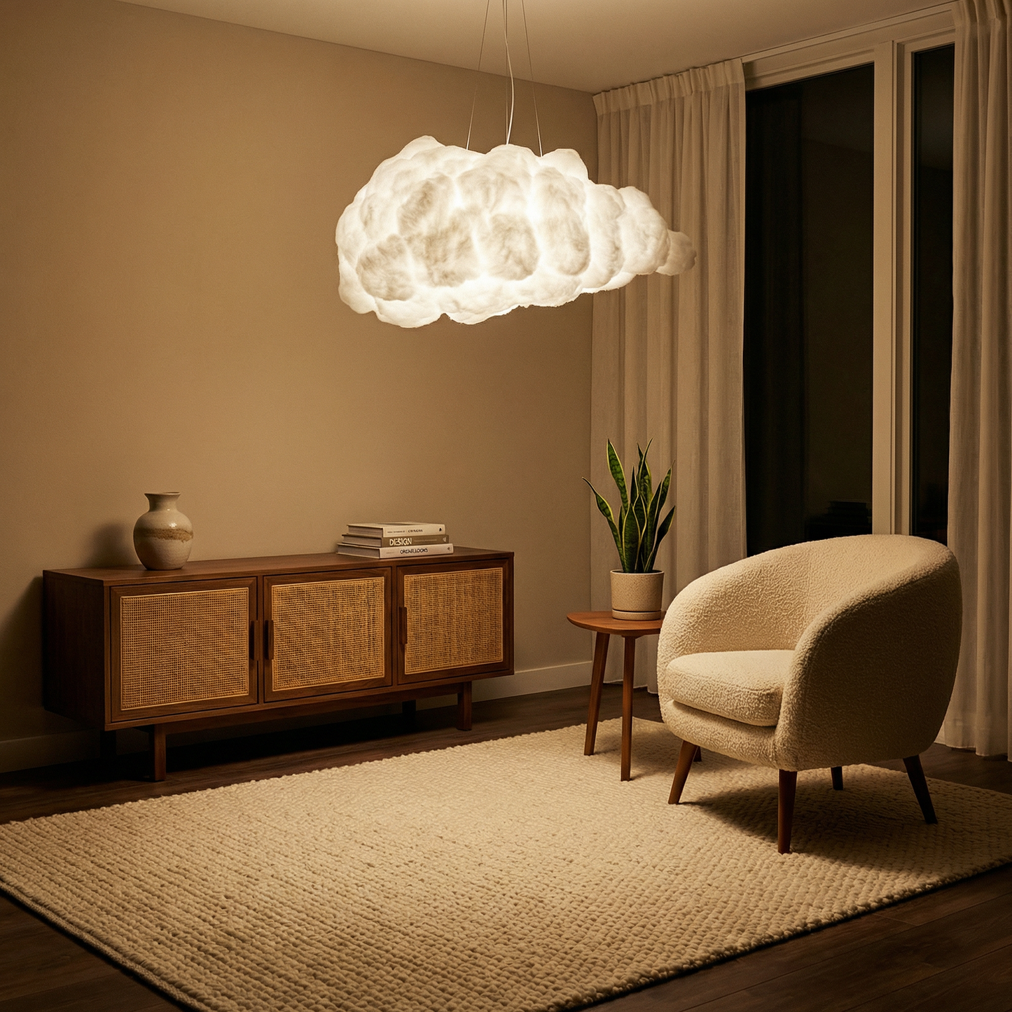 Suspension Nuage Lumineux vue détail | Luxarmonie