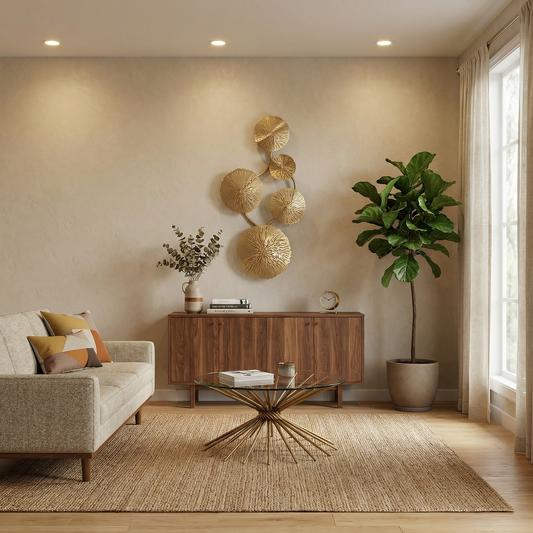 Verfijnde Wandlamp Gouden Bladvormen – Mirage