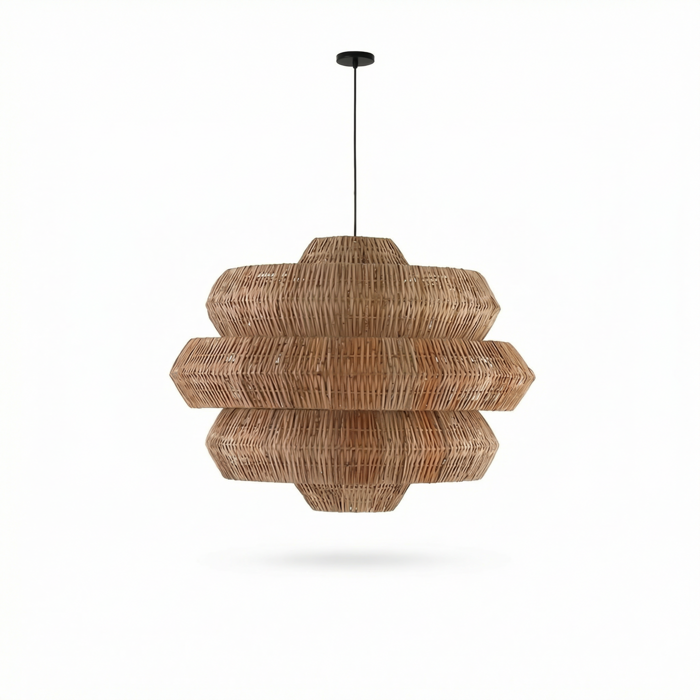 Suspension en rotin tressé style Wabi-Sabi pour salle à manger – Naiadis