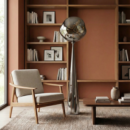 Decoratieve bolvorlamp in lava met modern design en ontspanning – Lava
