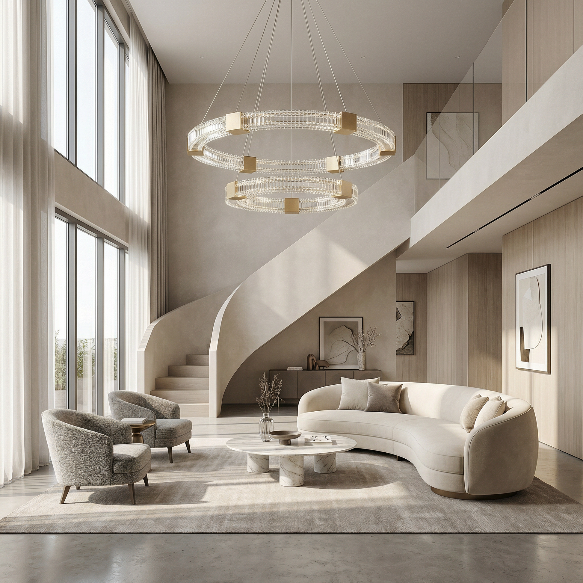 lustre Prisma vue ambiance | Luxarmonie