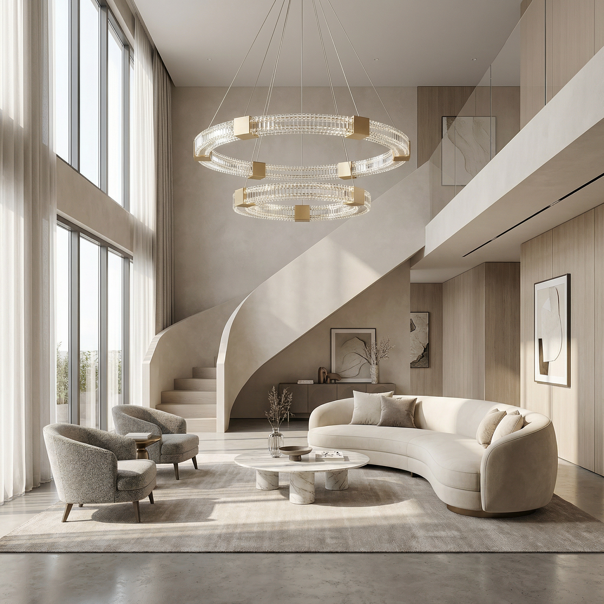 lustre Prisma vue ambiance | Luxarmonie