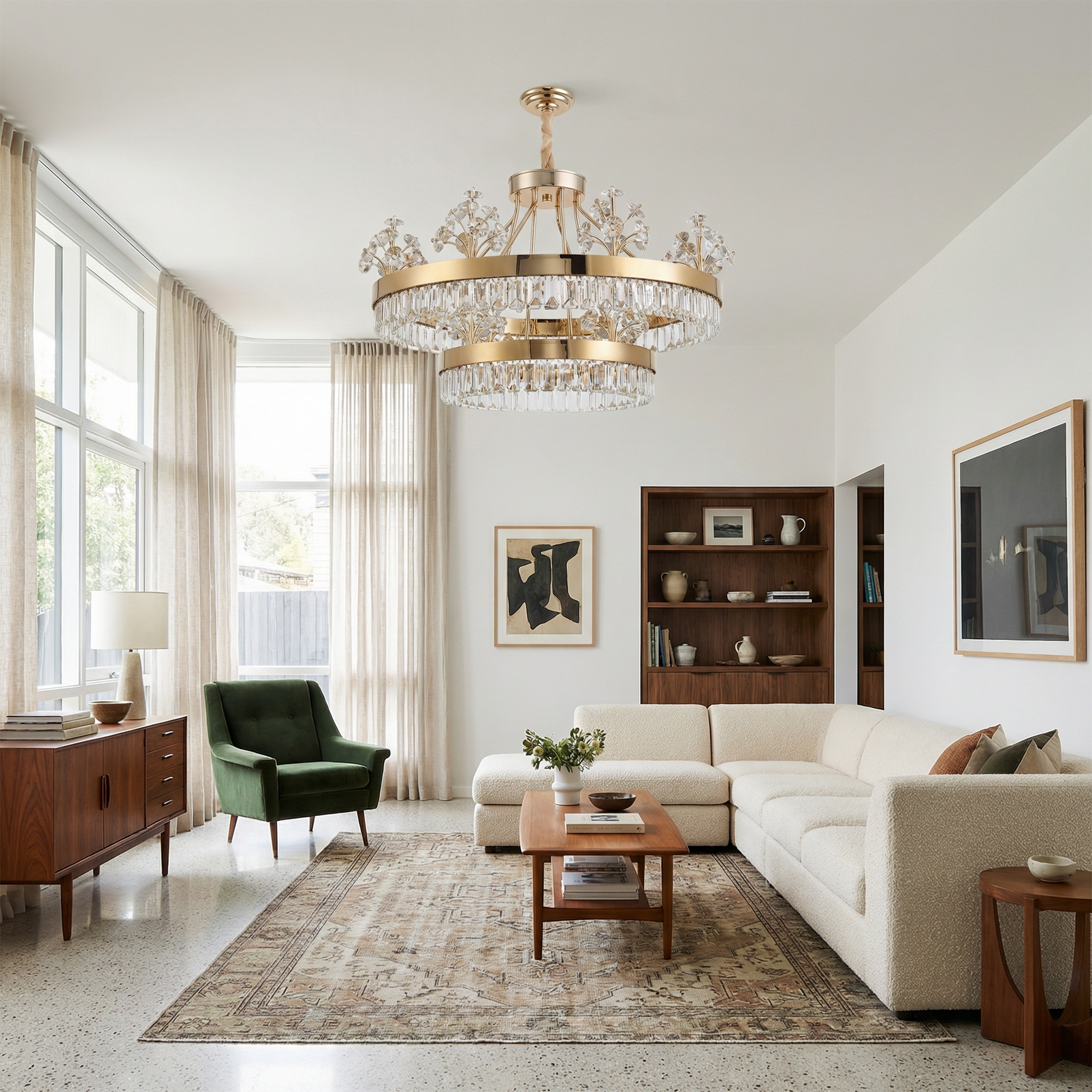 Plafonnier Rosée vue ambiance | Luxarmonie