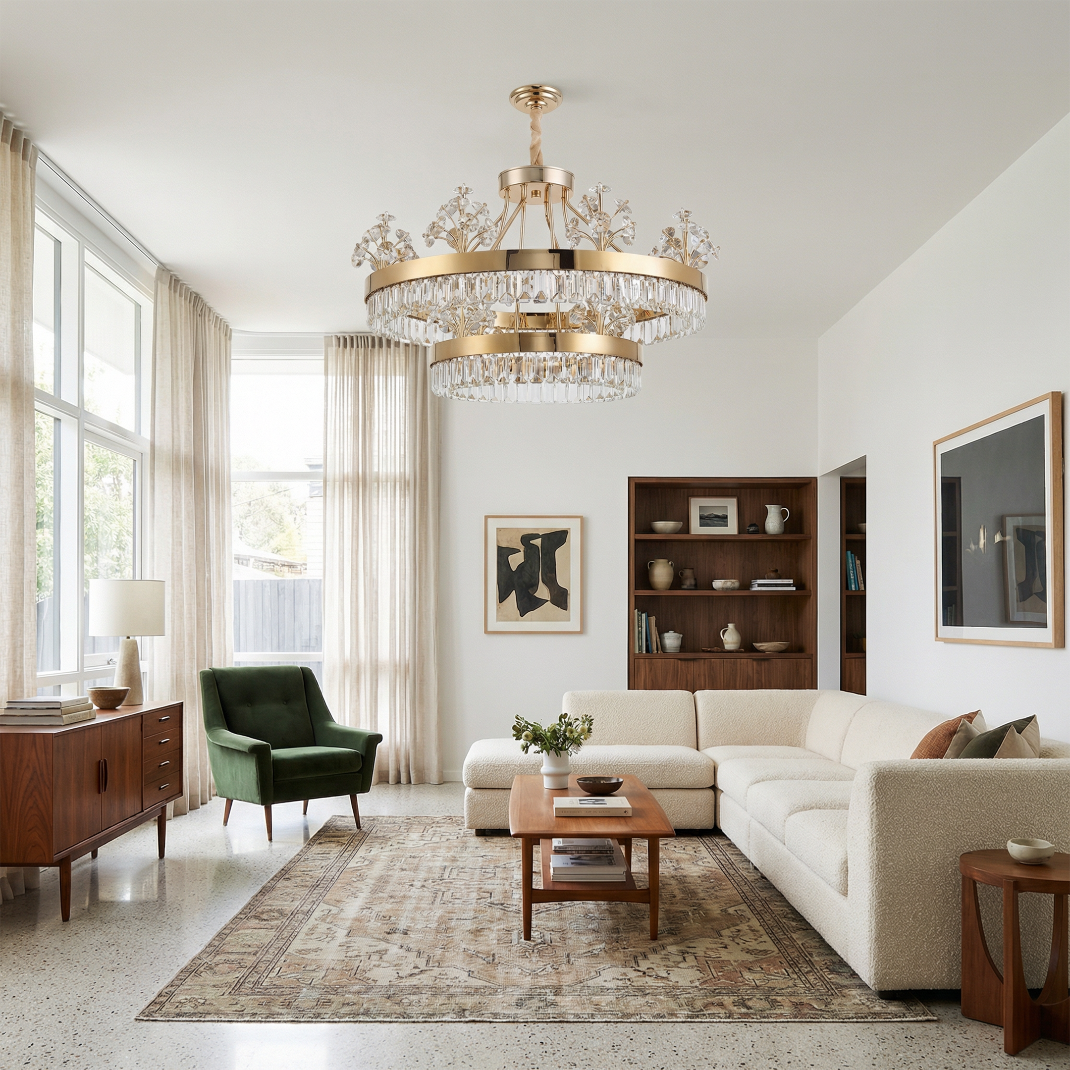 Plafonnier Rosée vue ambiance | Luxarmonie