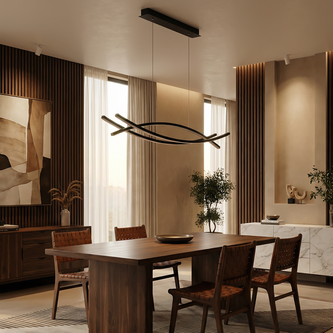 Suspension LED Doux Style Moderne et Raffiné – Stilio